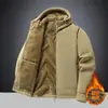 Chaqueta de Otoño/Invierno 2026 Nueva Línea Principal Transfronteriza Más Vendida, Abrigo de Forro Polar, Versión Estándar 2, Chaqueta con Capucha Casual para Exteriores para Personas de Mediana Edad y Mayores
