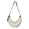 Bolso cruzado casual estilo coreano de gran capacidad para mujer, bolso simple para el trabajo, bolso de hombro casual, bolsa de deporte tipo "dumpling" para niños