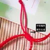 No. 7 seda coreana DIY tejido a mano pulsera roja semiterminada joyería de jade nudo de diamante cuerda de mano fina venta al por mayor