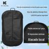 Bolsa de Armazenamento de Couro para Roupas Ponto Bolsa Preta de Tecido Não Tecido para Terno Bolsa de Cabide Portátil à Prova de Poeira para Terno LOGOTIPO Imprimível