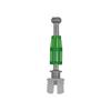 Varilla de montaje rápido en forma de diamante conector tres en uno placa de rueda excéntrica dos en uno fijación con tornillos para montaje de muebles y gabinetes