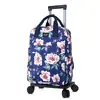 Bolsa de Carrinho Estampada Leve e Redutora de Peso para o Trajeto e Compras da Mamãe, Mochila ou de Puxar, Dobrável, Atacado