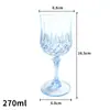 Amazon Copas de Vino con Rayas de Diamante Reutilizables Azul Transparente Fiesta de Boda Desechables Copas de Champán