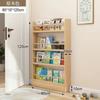 Estantería de Madera Maciza para Niños, Estante de Almacenamiento, Trasera de Puerta para Lectura de Piso, Multicapa, Almacenamiento de Pared, Estante para Libros de Imágenes, Colgante de Pared, Librería Ultrafina