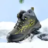 Calçados infantis de algodão de venda quente transfronteiriça, espessados e quentes para crianças maiores, sapatos de caminhada para exterior, novo estilo outono e inverno, sapatos de desporto para meninos, botas