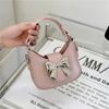 Bolso para Niños con Lazo Lindo Niña Bebé Lápiz Labial Hombro Princesa Bolso de Mano Cadena de Alta Gama Bolso Cruzado