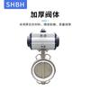 Válvula de mariposa wafer neumática Baihu D671X/F sin pasadores PTFE placa 304 caucho etileno propileno sellado bidireccional válvula de disco