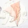 [Mitad Red y Mitad Hilo] Bufanda Pequeña de Seda con Patrón de Diamantes Primavera y Verano Bufanda Ins para Mujer Larga Versátil Bufanda Pequeña Coreana Lazo para Bolso