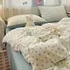 Modelo Nuevo 2026 Clase A Conjunto de Cuatro Piezas Estampado de Algodón Multicolor, Gasa de Doble Capa Fresca y Sencilla, Juego de Ropa de Cama para Todas las Estaciones