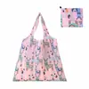 Bolsa de Compras Plegable, Nueva de Gran Capacidad, Bolsa Plegable Ecológica en Stock, Bolsa de Tote de Almacenamiento Plegable Portátil Impresa Creativa