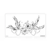 Colección Rui Ka Long: Pegatinas de Tatuaje con Patrón Seductivo para Clavícula y Pecho, Pegatinas de Tatuaje Sexy, Diseño Floral de Larga Duración con un Toque de Lujo