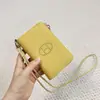 2025 Transfronteiriça Nova Couro Bovino de Primeira Camada Granulado Bolsa para Celular Moda Simples Multifuncional Bolsa para Celular de Pendurar no Pescoço Tendência