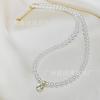 Cuentas de arroz pequeñas de 3 mm a 5 mm cadena de bebé colgante de princesa de diamante grande de un solo flash cuentas de bebé cadena de clavícula temperamento comodín