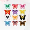 Fábrica de origem patches de tecido bordados coloridos de borboleta de desenho animado adesivo termofusível acessórios para roupas e bolsas patches de tecido decorativos atacado
