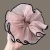 Laço de Cabelo de Renda Doce, Scrunchie de Luxo Estilo Coreano, Laço de Cabelo Extra-Grande para Coque, Corda de Cabelo para Rabo de Cavalo, Acessório de Cabelo