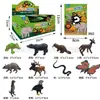 Caja Sorpresa de Animales Artificiales de PVC Transfronteriza, Modelo Hecho a Mano, Muñeco de Dinosaurio, Muñeco de Animal Marino, Juguete Desmontable, Regalo
