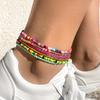 Explosiones Transfronterizas de Comercio Exterior Europeo y Americano Cuentas de Arroz de Vidrio para Hombres y Mujeres Estilo Bohemio Color Playa Pie en stock