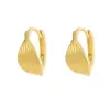 Abrazaderas Geométricas Retorcidas de Plata de Ley 925 para Mujer, Aretes de Aro Lisos Texturizados Estilo Minimalista de Nicho, Nuevos Accesorios para Oreja Estilo Coreano Ins