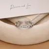 Anel Novo Estilo Simples 2026, Anéis Elegantes de Casal de Luxo Leve, Anel Aberto Ajustável de Prata, Acessório de Moda