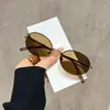 2026 Nuevas Gafas de Sol Retro Estilo Metal Old Money Europeo y Americano para Mujer, Forma Ovalada, Protección UV, Gafas de Sol para Proteger del Sol