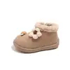 Zapatos de Algodón Cálido de Terciopelo Estilo Coreano para Bebé Niña 2025 Nuevo Estilo Invierno Calzado Exterior de Terciopelo Cálido Zapatos Birkenstock para Bebé y Niño Pequeño
