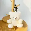 Chaveiro Pingente Boneca Urso Vestido Brinquedo de Pelúcia Ursinho de Pelúcia Evento da Temporada de Formatura Presente com Impressão de Logo