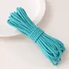 Cuerda de algodón trenzada con núcleo de gradiente de color Cuerda de hilo de algodón para manualidades Cuerda para tejer línea de cuerda materiales para accesorios de joyería con cuentas hechos a mano