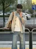 Chamarra suéter de punto cleanfit gris claro para hombre, otoño, casual y elegante, cárdigan de botones, cuello redondo, estilo vintage