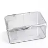 Caja de Almacenamiento Transparente con Tapa abatible a Prueba de Polvo, Caja de Almacenamiento de Escritorio de Gran Capacidad para Organizar Artículos de Planificador, Cuentas de Pin, Insignias y Figuras