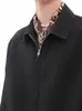 Verão 2025 Estilo Japonês Perfil Simples Zíper Camisa de Manga Curta Design de Nicho Senso Solto Casual Camisa Versátil