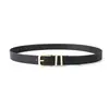 Cinturón Transfronterizo para Mujer de Piel Sintética con Hebilla Dorada, Simple y Versátil, Adecuado para Trajes y Jeans, Estilo de Gama Alta, En Stock