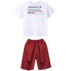 Roupas da moda infantil hip-hop, roupas soltas da moda, marca Fried Street, roupas infantis hip-hop, hip-hop, roupas legais de performance de mesa para meninos e meninas, verão