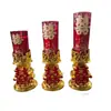 Un Par de Velas Base Doble Felicidad de Patos Mandarines de Boda, Velas Rojas de Felicidad para Boda, Velas Florales para Alcoba Nupcial, Velas de Felicidad a Prueba de Viento de Vidrio