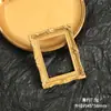 Marco de Fotos de Cruz Dorada Barroca Retro Europea Accesorios de Resina Hechos a Mano DIY Funda para Teléfono Materiales de Decoración para Fotografía