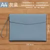 Maletín de Piel Exclusivo Transfronterizo Carpeta de Archivo para Documentos Papel A4 Maletín de Documentos de Negocios Bolsa para Guardar Recibos