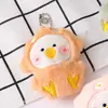 Broche de esquilo de pelúcia de desenho animado, boneco de pinguim fofo, enfeites para bolsa de boneca, acessórios de vestuário DIY