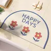 Alfombrilla de suelo de tierra de diatomeas fresca flor hogar baño baño absorbente secado rápido alfombrilla para pies inodoro antideslizante resistente al desgaste felpudo