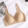 Sujetador de Mujer Europeo y Americano Talla Grande Estampado de Leopardo Sin Costuras Gelatina Adhesiva Sin Varillas Push-Up Lencería Alta Elasticidad Cómodo Suministro Exclusivo de Comercio Exterior