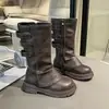 Botas de Neve Macias Forradas com Lã para Meninas 2026 Outono/Inverno Nova Moda Versátil Quente Sapatos de Algodão para Crianças Mais Velhas