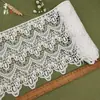 Material de ribete de encaje soluble en agua de seda de leche blanca para ropa DIY, accesorios para dobladillos de faldas y accesorios de tela personalizados