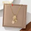 Colar de borla de diamante com esmalte de gota de luxo leve estilo francês microincrustado para mulheres, corrente de clavícula doce de dopamina da moda de alta qualidade