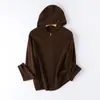 [Suavidad de Nube] Cardigan de Punto con Capucha y Cremallera 100% Lana Estilo Sudadera para Mujer Camiseta Base Otoño e Invierno