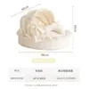 Cama canasta de flores para mascotas, universal para todas las estaciones, cama cuna, cama para mascotas, cama para perros, cama de princesa, casa para gatos y perros, extraíble y lavable