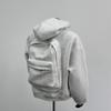 Diseño Nuevo de Mochila Transfronteriza Europea y Americana Sudadera con Capucha Casual High Street Tendencia Color Sólido Sudadera con Cremallera Chaqueta Ins