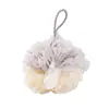 Bolas de baño grandes de dos colores Flor de baño bola de baño frotar la espalda Flor de baño bola de baño de combinación de colores súper suave bola de baño al por mayor