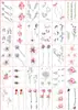 Fábrica de pegatinas de tatuaje al por mayor pegatinas de tatuaje pequeñas y frescas letras en inglés pegatinas de tatuaje geométricas papel de tatuaje de dibujos animados lindos