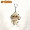 Llavero acrílico de gatito lindo emoji, súper adorable y divertido, lindo accesorio colgante para mochila de estudiante regalo
