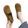 Sapatos Doudou Novos Foscos Antiderrapantes Casuais Sola Macia Antiderrapante para Mulheres e Mães Sapatos de Trabalho Camurça