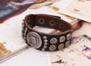 Pulsera de Cuero de Remache Creativa y Única Estilo Nuevo Pulsera Popular Estilo Nuevo Europeo y Americano Pulsera de Cuero Genuino