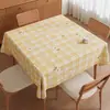 Mantel Cuadrado Minimalista Impermeable a Prueba de Aceite Resistente al Calor Lavable PVC Mantel Cuadrado para Mesa de Comedor Cubierta Gruesa para Mesa de Café en Casa